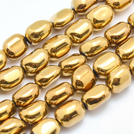 Electroplate Non-magnetic Synthetic Hematite Beads Strands G-L488-A-05-1