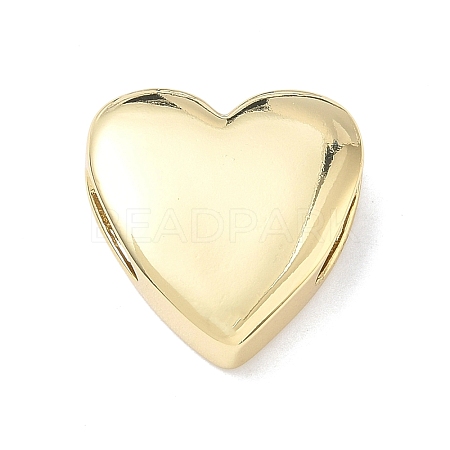 Heart Brass Slide Charms X-KK-P349-18B-G-1