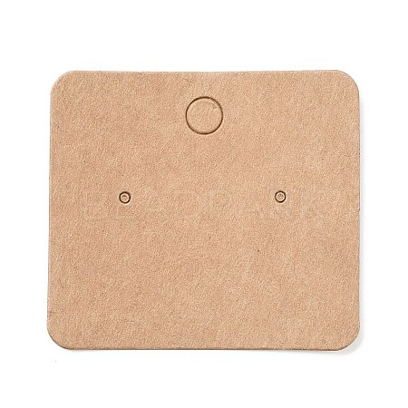 Blank Kraft Paper Earring Display Cards LS-CDIS-G005-05-1