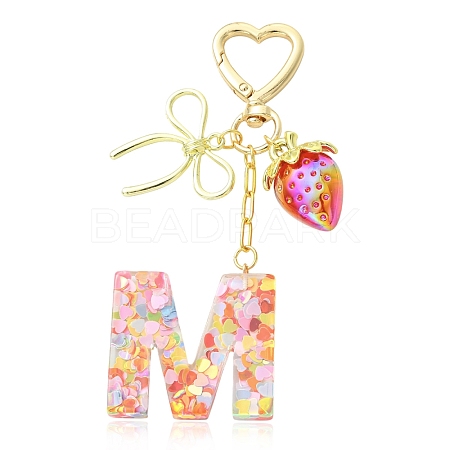 Alloy & Resin Pendant Decorations HJEW-YW00401-03-1