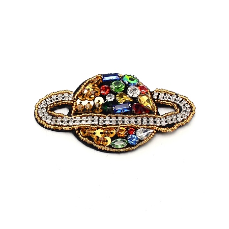 Computerized Embroidery Cloth Iron On/Sew On Patches AJEW-WH0251-09-1