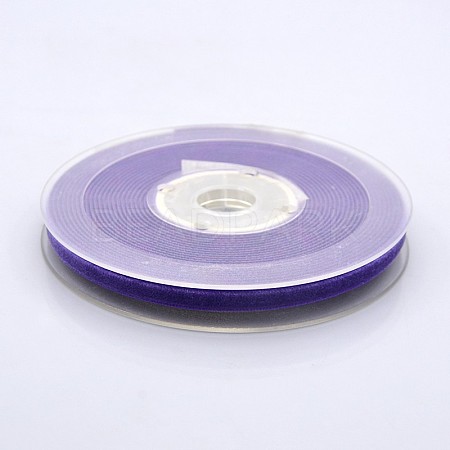Polyester Velvet Ribbon for Gift Packing and Festival Decoration SRIB-M001-4mm-465-1