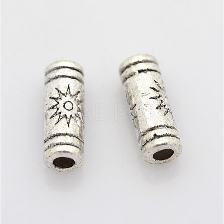 Tibetan Silver Tube Beads LF0614Y-NF-1