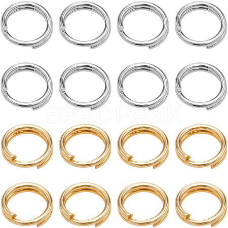 2 Colors 304 Stainless Steel Split Rings STAS-SC0009-25D-1