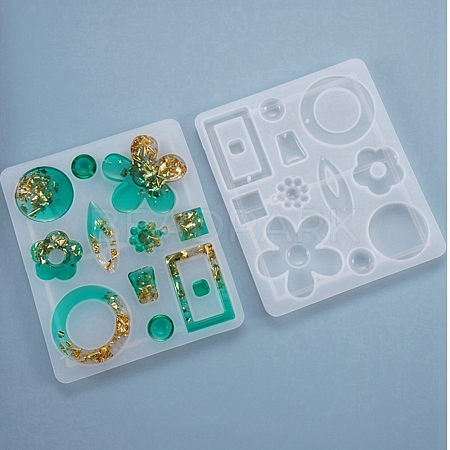 DIY Dangle Earring Accessories Silicone Molds DIY-D049-15-1