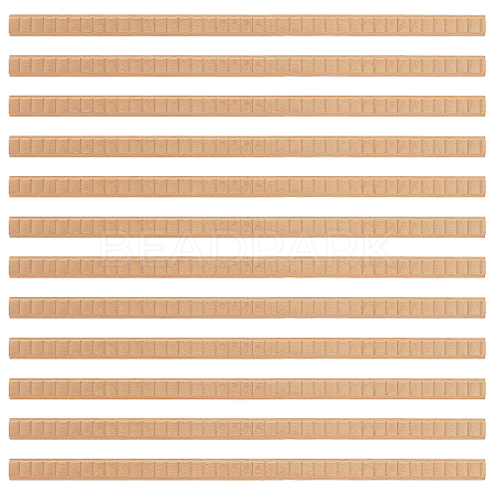 Rectangle Pattern Beech Wood Ceiling Molding AJEW-WH0481-43-1
