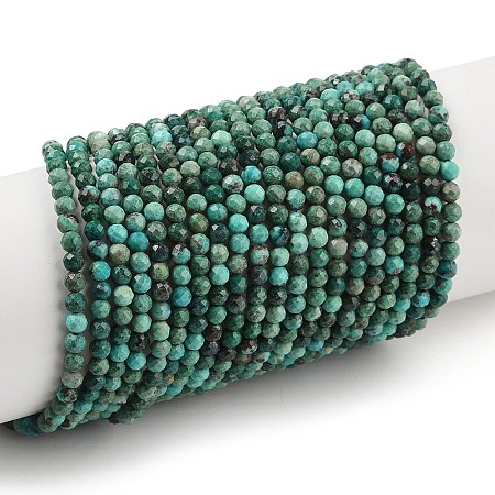 Natural Chrysocolla Beads Strands G-P514-A03-02-A-1