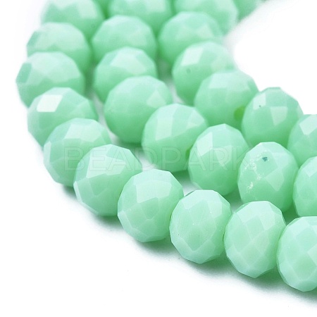 Opaque Solid Color Glass Beads Strands EGLA-A034-P10mm-D14-1
