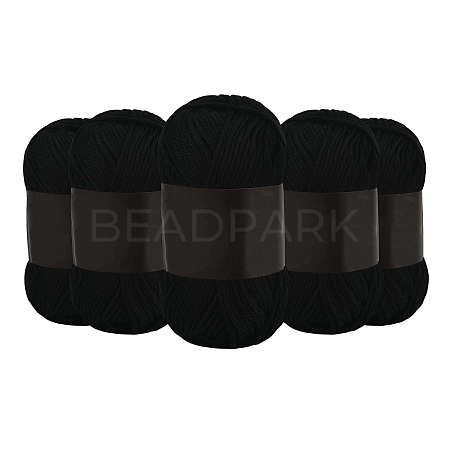 5Pcs Polyester Yarn for Knitting & Crochet YCOR-SZ0001-03M-1