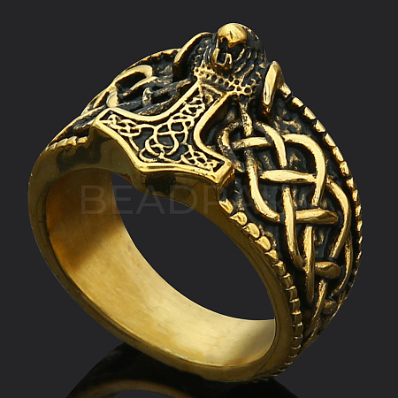 Viking 304 Stainless Steel Finger Rings for Men FS-WGB3F16-08-1