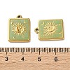 304 Stainless Steel Pendants STAS-A124-17C-G-3