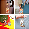 DIY 4Pcs Bear Diamond Painting Keychain Kits DIY-SC0016-89-5