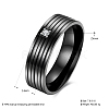 Valentine's Day Gifts Titanium Steel Cubic Zirconia Couple Rings For Men RJEW-BB16446-8-3
