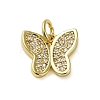 Brass Micro Pave Clear Cubic Zirconia Pendants LS-KK-U005-01L-G-1