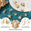Fashewelry 10Pcs 5 Style Brass Micro Pave Cubic Zirconia Pendants KK-FW0001-09-4