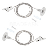 Stainless Steel Adjustable Wall Hooks AJEW-WH0018-88P-1
