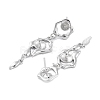 925 Sterling Silver Stud Earrings Findings EJEW-B038-05P-2