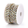 Brass Rhinestone Strass Chains CHC-T001-SS28-02G-3