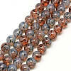 Baking Paint Glass Beads Strands DGLA-Q023-8mm-DB52-1