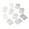 Non-Tarnish 304 Stainless Steel Pendants STAS-K216-49G-P-2