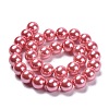 Eco-Friendly Glass Pearl Beads Strands HY-A008-14mm-RB109-2