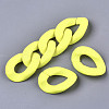 Opaque Spray Painted Acrylic Linking Rings OACR-R249-03D-3