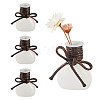 5Pcs Miniature Glass Vase Bottles with Polyester Cord AJEW-TAC00059-1
