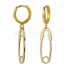 Brass Huggie Hoop Earrings EJEW-JE04244-2