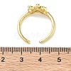 Brass Micro Pave Cubic Zirconia Cuff Open Rings RJEW-Z145-06G-5