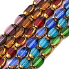 Electroplate Glass Beads Strands EGLA-N008-015-1
