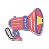 Independence Day Printed Transparent Acrylic Pendants OACR-B055-02C-1
