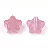 Transparent Spray Painted Glass Beads X1-GLAA-N035-01-A03-2