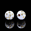 Craft Style Opaque White Acrylic Beads MACR-N012-11-B02-3