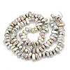 Electroplate Non-magnetic Synthetic Hematite Beads Strands G-T061-120R-2