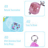 30Pcs Natural Colorful Tourmaline Dice Charms PALLOY-TA00366-5