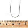 Non-Tarnish 304 Stainless Steel Snake Chains Necklaces X-STAS-F094-24P-2