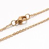 304 Stainless Steel Cable Chain Necklaces X-NJEW-E026-04G-C-1