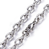 304 Stainless Steel Pendant Necklaces NJEW-O113-01P-4