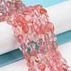 Cherry Quartz Glass Beads Strands LS-G-P497-01A-10-2
