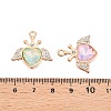 Alloy Glass Pendants PALLOY-N176-70KCG-3