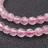 Natural Rose Quartz Beads Strands X-G-G099-F4mm-15-3