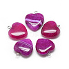 Natural Brazilian Agate Pendants G-S262-01B-1