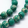 Synthetic Imperial Jasper Beads Strands G-I199-35-8mm-A-3