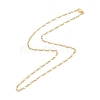 Brass Figaro Chains Necklace for Women NJEW-P265-30G-2
