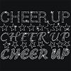 Inspiring Word Cheer Up Glass Hotfix Rhinestone DIY-WH0303-035-1