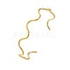 304 Stainless Steel Cuff Bangle for Women BJEW-C076-05G-4