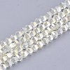 Electroplate Glass Beads Strands EGLA-S176-07B-B05-1