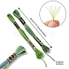 12 Skeins 6 Colors 6-Ply Polyester Embroidery Floss OCOR-FS0001-01B-04-4