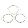 Glass Beaded Bracelets BJEW-JB10218-02-4