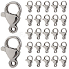 304 Stainless Steel Lobster Claw Clasps STAS-SP0001-73A-1